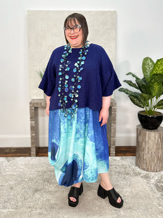 Kaziuki Asta Dress, Blue Zircone - Statement Boutique
