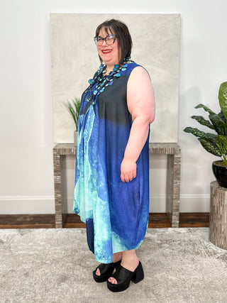 Kaziuki Asta Dress, Blue Zircone - Statement Boutique