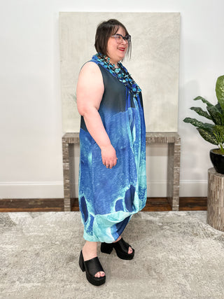 Kaziuki Asta Dress, Blue Zircone - Statement Boutique