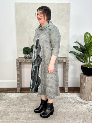 Kaziuki Julie Dress, Cactus in Grey - Statement Boutique