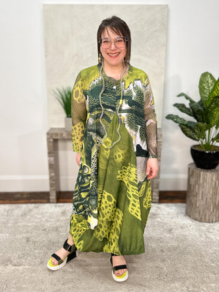 Kaziuki Paloma Dress, Forest Green - Statement Boutique