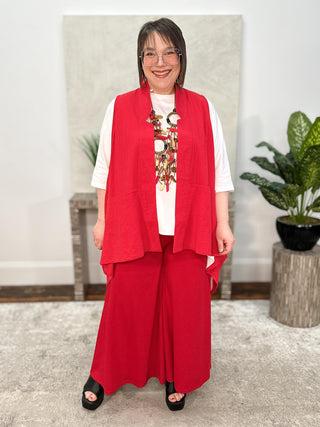 Kedem Sasson Shira Pants, Red - Statement Boutique