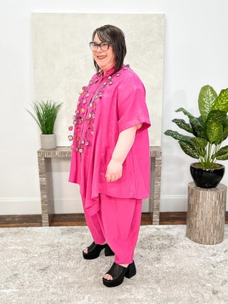 Kedem Sasson Cosmic Shirt, Pink - Statement Boutique