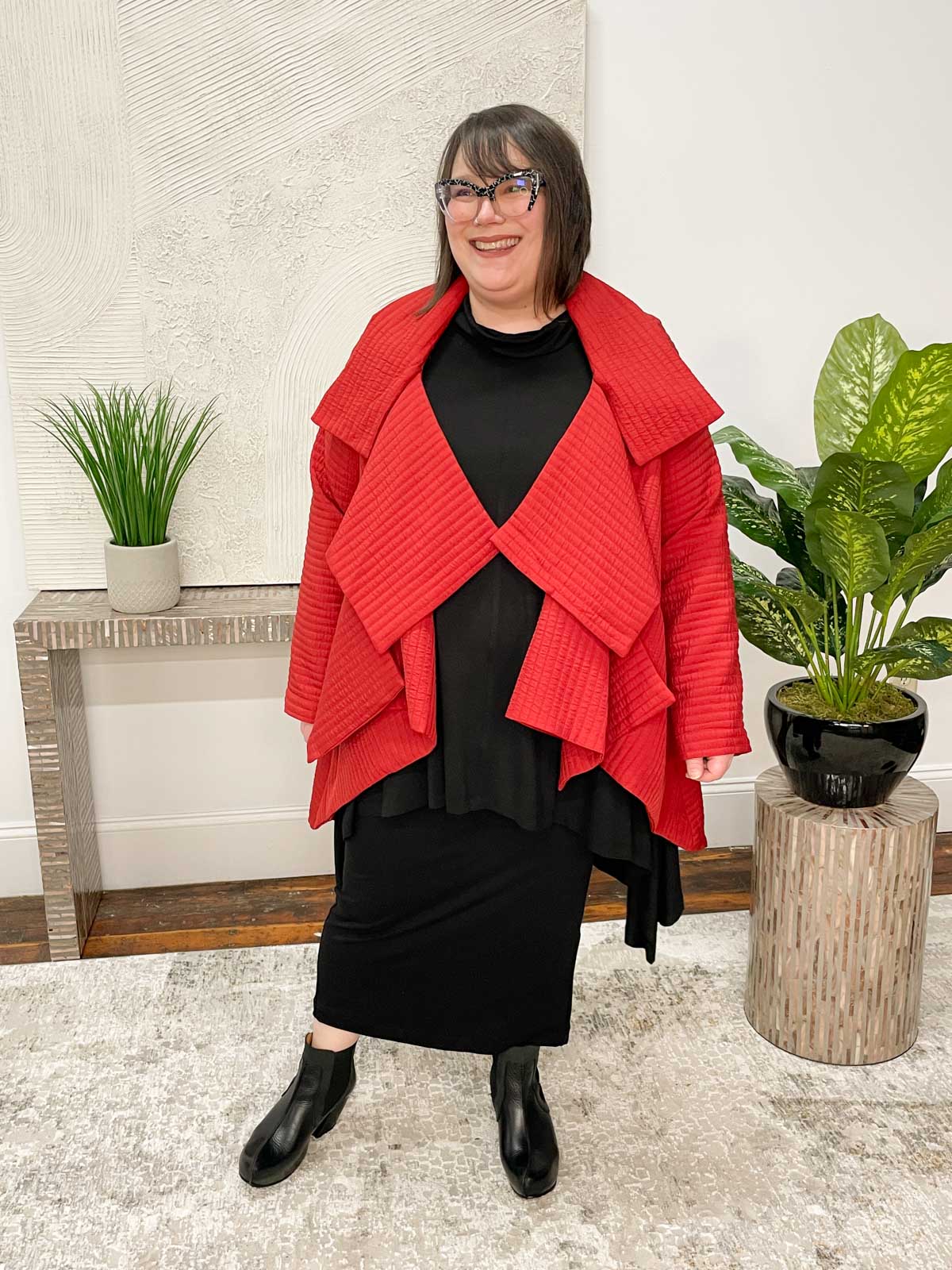 Kedem Sasson Elegance Jacket, Red - Statement Boutique