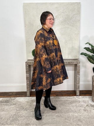 Kedem Sasson Lotus Shirt, Yellow Print - Statement Boutique