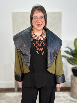 Kedem Sasson Nara Jacket, Olive - Statement Boutique