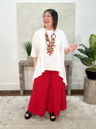Kedem Sasson Shira Pants, Red - Statement Boutique