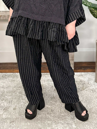 Kedem Sasson Palm Pants, White Dot - Statement Boutique