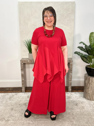 Kedem Sasson Velora Shirt, Red - Statement Boutique