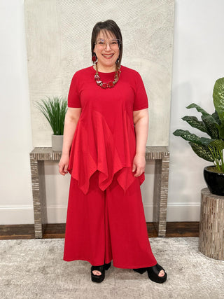Kedem Sasson Velora Shirt, Red - Statement Boutique