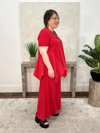 Kedem Sasson Velora Shirt, Red - Statement Boutique