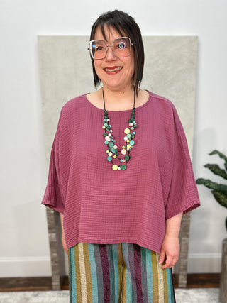 Kozan Alina Top, Dahlia Gauze - Statement Boutique