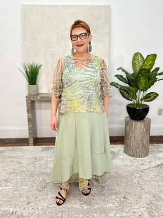 Kozan Aloha Skirt, Sage - Statement Boutique