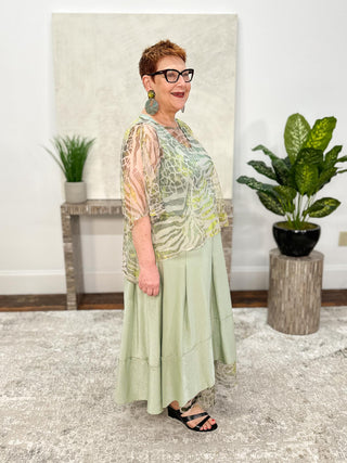 Kozan Aloha Skirt, Sage - Statement Boutique