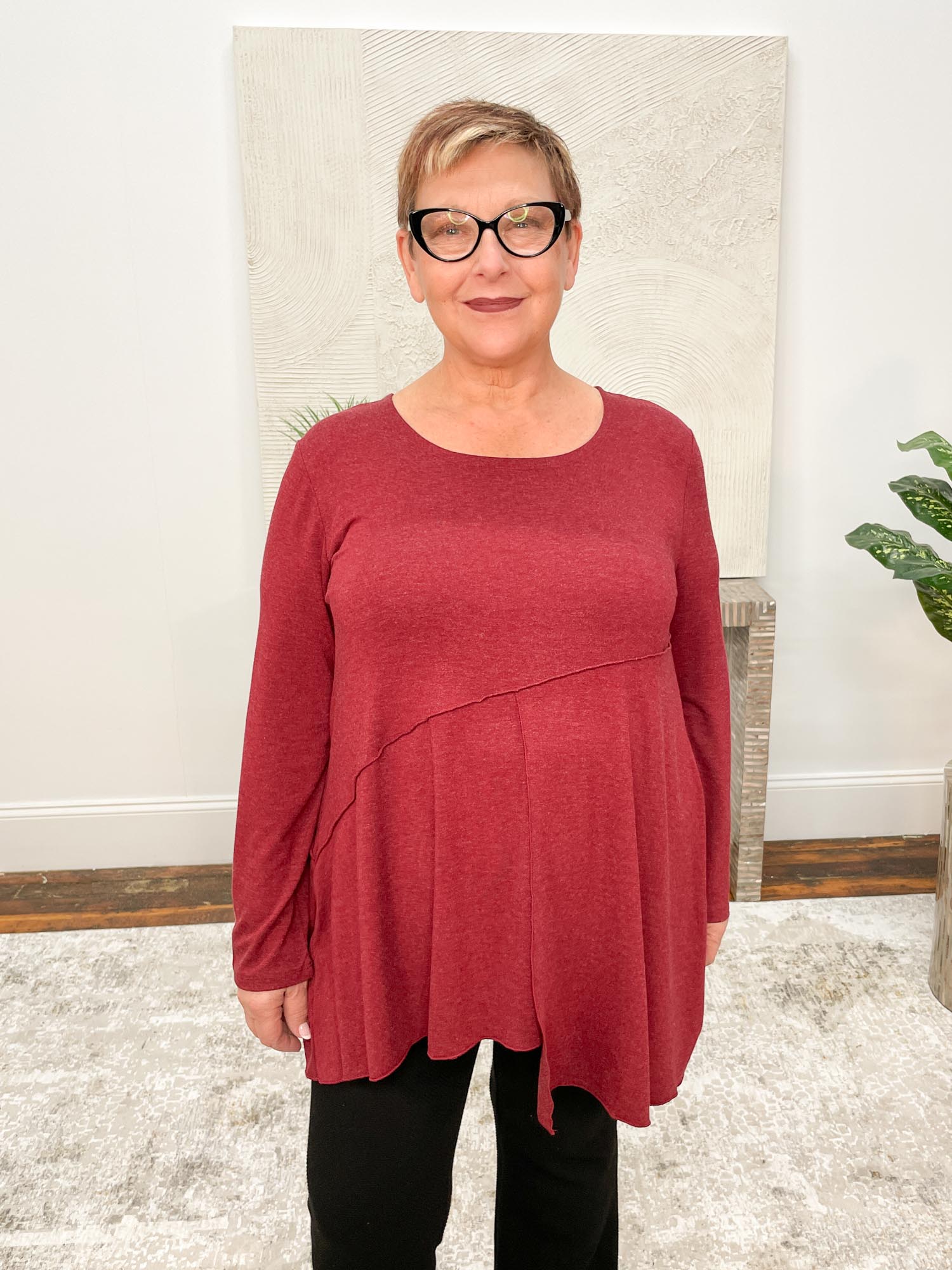 Kozan Callie Top, Garnet Aspen - Statement Boutique