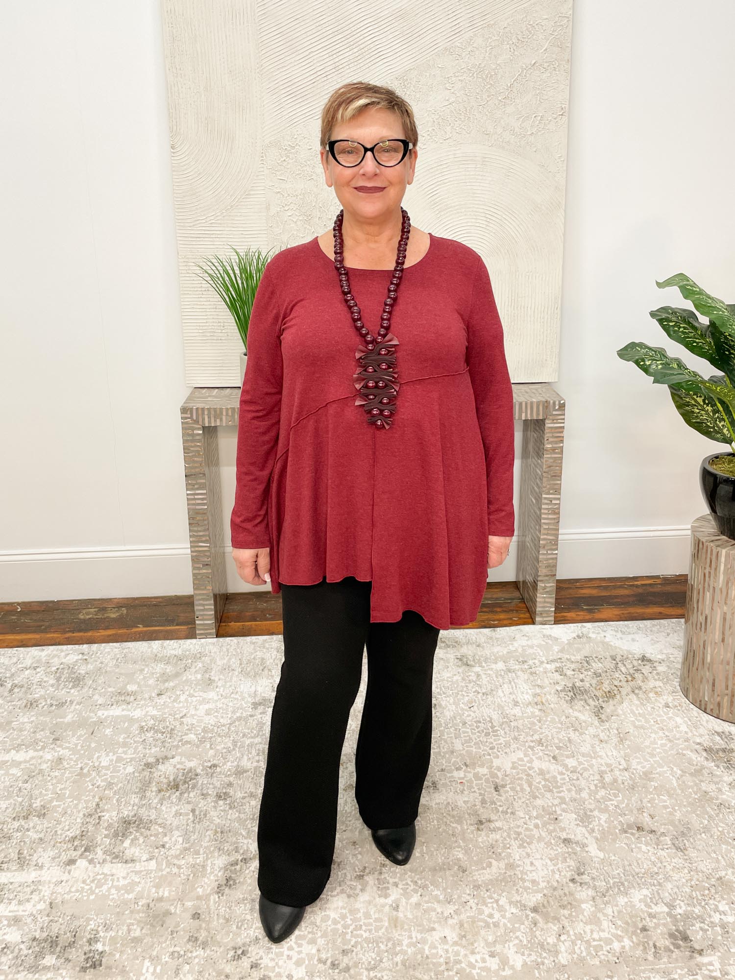 Kozan Callie Top, Garnet Aspen - Statement Boutique