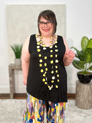 Kozan Colt Top, Black Crinkle - Statement Boutique