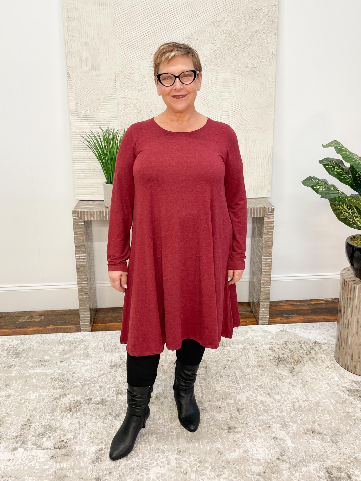 Kozan Danae Dress, Garnet Aspen - Statement Boutique