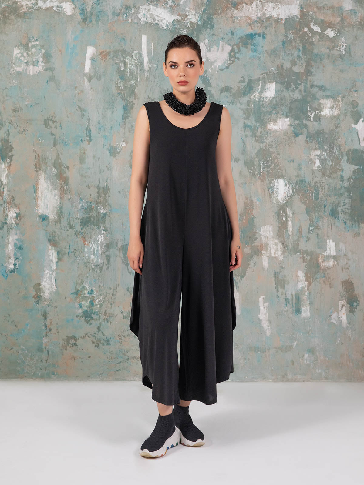 Kozan Dawn Jumpsuit, Black Vogue - Statement Boutique