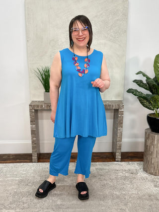 Kozan Jemma Pant, Turquoise Tencel - Statement Boutique