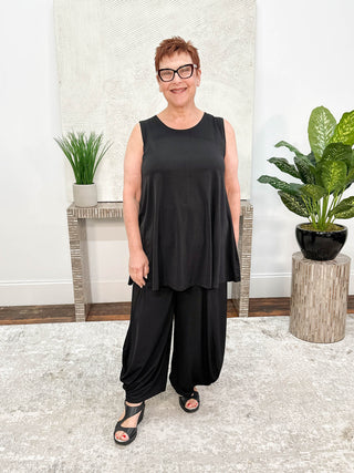 Kozan Desa Tank Tunic, Black Vogue - Statement Boutique