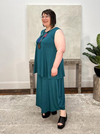 Kozan Desa Tank Tunic, Teal Salt Vogue - Statement Boutique