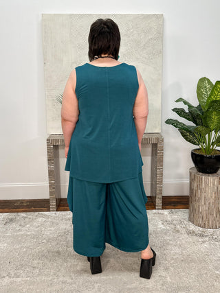 Kozan Desa Tank Tunic, Teal Salt Vogue - Statement Boutique