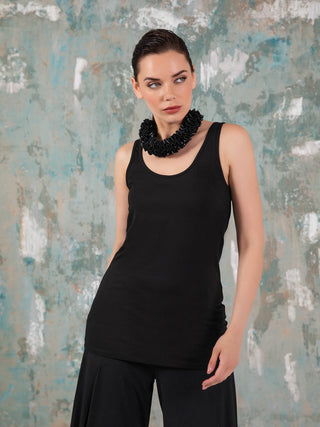 Kozan Jill Tank, Black Tencel - Statement Boutique