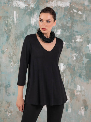 Kozan Juliana Top, Black Tencel - Statement Boutique