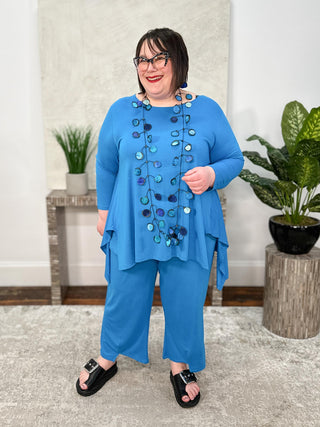 Kozan Jemma Pant, Turquoise Tencel - Statement Boutique