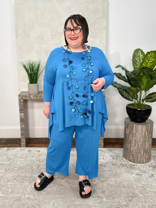 Juliet Top, Turquoise Tencel