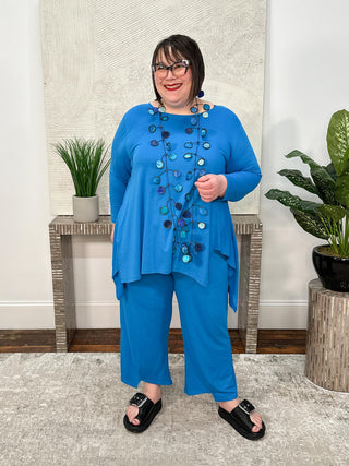 Kozan Jemma Pant, Turquoise Tencel - Statement Boutique