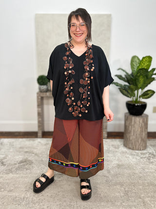 Kozan Kami Top, Black Crepe - Statement Boutique