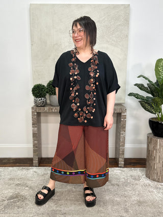 Kozan Kami Top, Black Crepe - Statement Boutique
