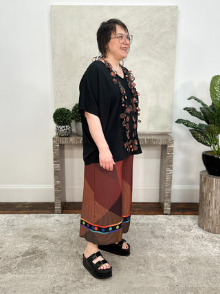 Kozan Kami Top, Black Crepe - Statement Boutique