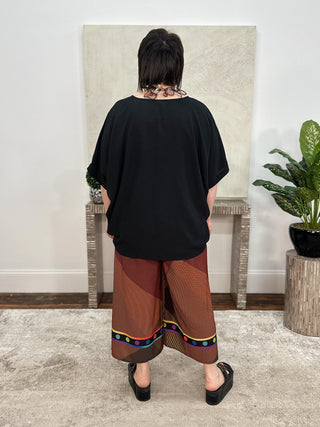 Kozan Kami Top, Black Crepe - Statement Boutique