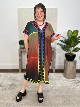 Kozan Khloe Dress, Mondrian Crepe - Statement Boutique