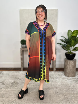 Kozan Khloe Dress, Mondrian Crepe - Statement Boutique