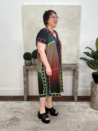 Kozan Khloe Dress, Mondrian Crepe - Statement Boutique