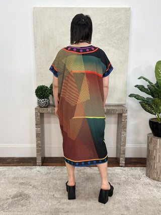 Kozan Khloe Dress, Mondrian Crepe - Statement Boutique