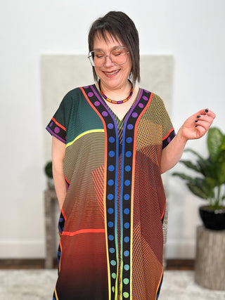 Kozan Khloe Dress, Mondrian Crepe - Statement Boutique
