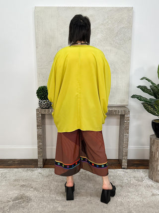 Kozan Kimi Tunic, Lime Crepe - Statement Boutique