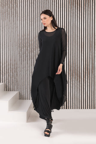 Kozan Mandy Top, Black Mesh - Statement Boutique
