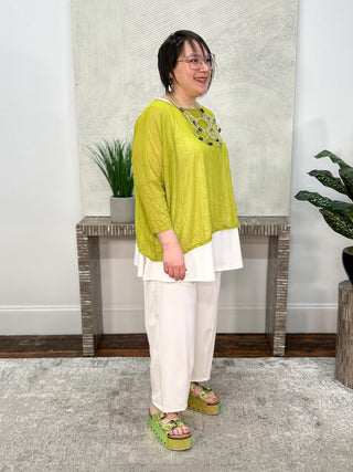 Kozan Mayim Top, Cabbage Crush Mesh - Statement Boutique
