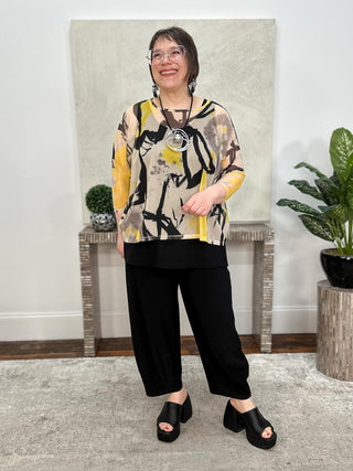Mayim Top, Limoncello Mesh