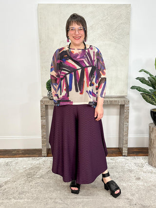 Mayim Top, Sangria Mesh