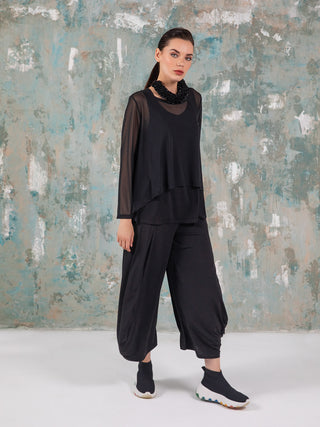 Kozan Mila Topper, Black Mesh - Statement Boutique