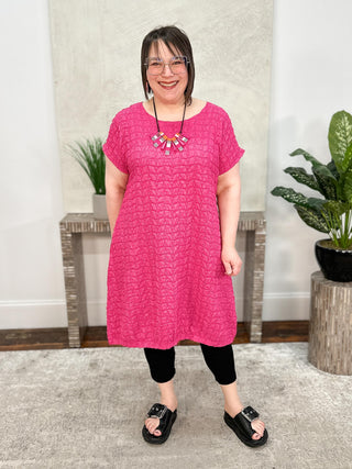 Kozan Simona Dress, Flamingo - Statement Boutique