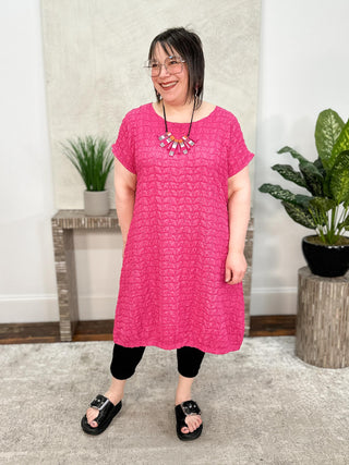 Kozan Simona Dress, Flamingo - Statement Boutique