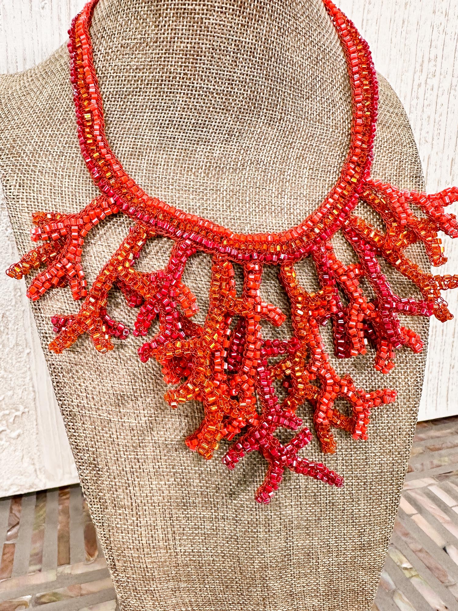 Coral Necklace, Coral Mix